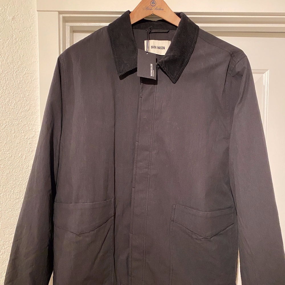 NWT BUCK MASON BLACK COACHES JACKET XXL MENS